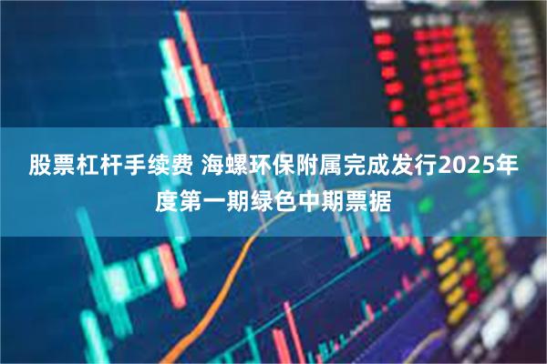 股票杠杆手续费 海螺环保附属完成发行2025年度第一期绿色中期票据